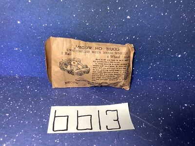 HO MEGOW TRUCKS UNASSEMLED WITH BRASS WHEELS OB NEW - Image 1 of 3