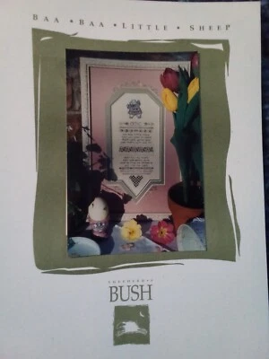 Baa Baa Little Sheep by Shepherd's Bush Cross Stitch leaflet with button. - Image 1 of 2