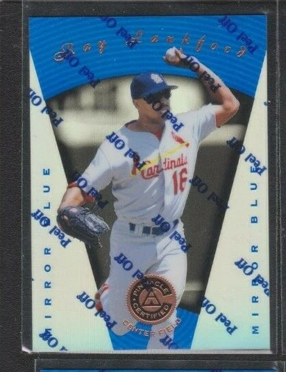 1997 PINNACLE CERTIFIED MIRROR BLUE PARALLEL #13 RAY LANKFORD CARDINALS SP 1:199 - Image 1 of 1
