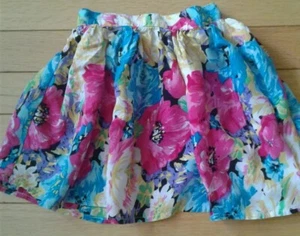 GIRLS ELASTIC WAIST LINED SKIRT-SIZE 4 - Picture 1 of 1