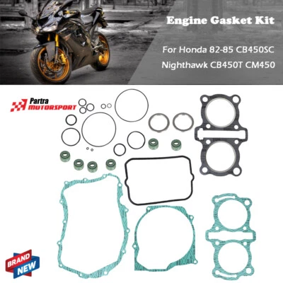 Juego completo de juntas de motor para Honda CB450SC Nighthawk CB450T CM450 82-85 Foto 1 de 4