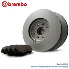 BREMBO brake discs set + pads for VW SCIROCCO 3 137 138 GOLF 6 5K1 517 B6 5