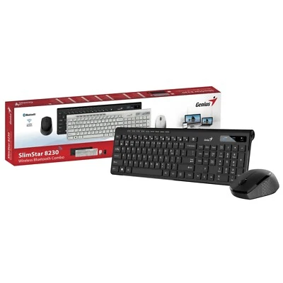 Genius SlimStar 8230 Bluetooth 5.3 and 2.4GHz Wireless Keyboard and Mouse Set - Image 1 of 4