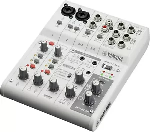 YAMAHA AG06 AG06MK2 W 6ch Live Streaming Mixer USB Audio Interface White NEW BOX - Picture 1 of 5