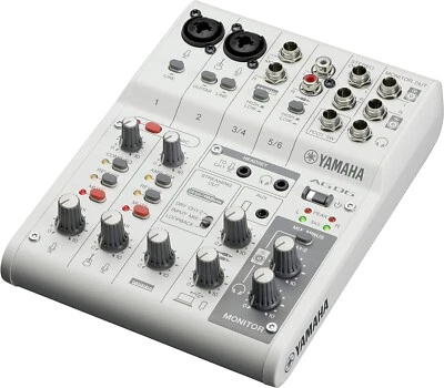 YAMAHA AG06 AG06MK2 W 6ch Live Streaming Mixer USB Audio Interface White NEW BOX - Image 1 of 4