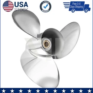 16 x 23 Stainless Outboard Boat Propeller for Suzuki 150-250HP 15tooth Rh - Picture 1 of 7