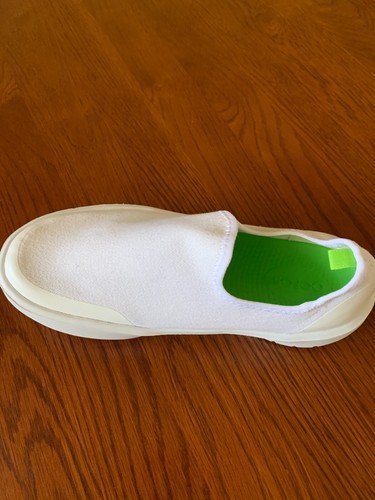 Nuovo con scatola Oofos Oomg Wn's Low eeZee bianco taglia 7