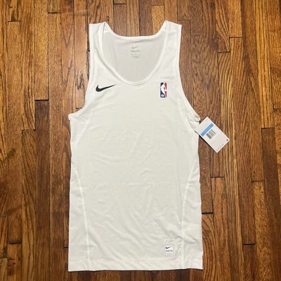 Nike Pro NBA Tank Top Size Medium NWT WHITE Dri Fit - Image 1 of 4