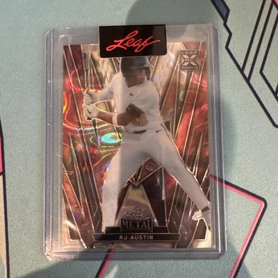 RJ Austin 2024 Leaf Baseball 1/1 Pre Production Proof - Image 1 of 2