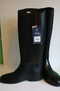 Shires langer wasserdichter Reitstiefel schwarz 38 W UK 5 - Bild 1 von 9
