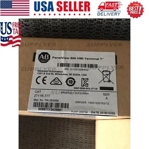 2711R-T7T Allen Bradley Panelview 800 HMI 7 Zoll Farbterminal USA kostenlose Steuern - Bild 1 von 1