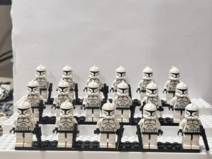 Lego Star Wars Phase 1 Clone Trooper Minifigure lot x17 NO CRACKS C9 - Imagen 1 de 5