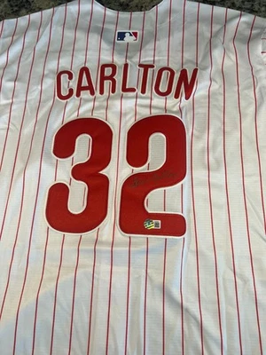 Steve Carlton Philadelphia Phillies Autographed Signed Jersey W/Beckett COA - Image 1 of 4
