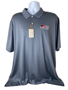 Peter Millar Toyota Gazoo Racing North America Gray Polo Shirt Mens Size 2XL NWT - Picture 1 of 19