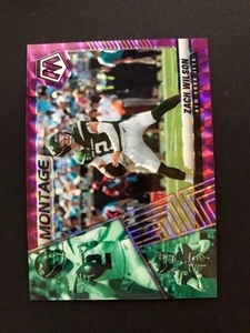2022 Panini Mosaic Montage Purple Zach Wilson /49 New York Jets #M-13 - Bild 1 von 2