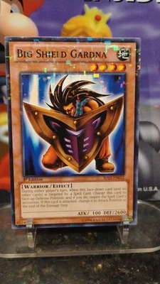 BIG SHIELD Gardna YU-GI-OH Foil 1st Edition Trading Card BP02-EN032 - Image 1 of 2