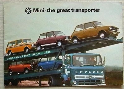 MINI Car Range Sales Brochure Aug 1976 Ref 3196/A 850/1000 Clubman 1275GT - Image 1 of 4