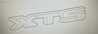 ПОДЛИННЫЙ GM 2013-15 Cadillac XTS задний багажник эмблема «XTS» значок хром 20971942 - Изображение 1 из 4