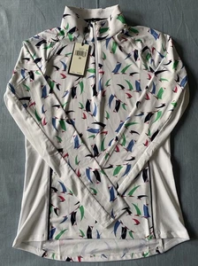 RLX Ralph Lauren Women’s Sz. XS-S 1/4 Zip Pullover Long Sleeve Shirt Nautical - Picture 1 of 9