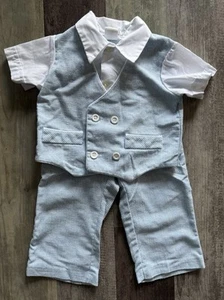 Vtg 1980’s WINNIE THE POOH Toddler Pin Striped Suit Outfit Size Lg 18 M - Picture 1 of 5