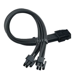 3x SilverStone EPS 8-Pin zu EPS/ATX 4+4-Pin Kabel, 300mm - schwarz - Bild 1 von 1