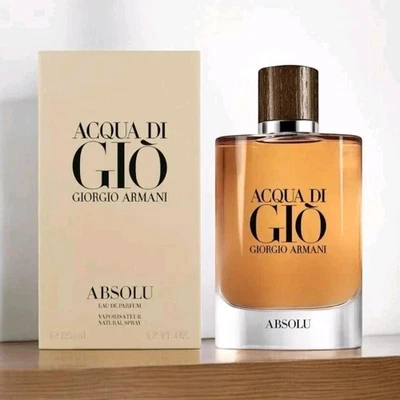 Giorgio Armani Acqua di Gio Absolu Eau de Parfum 125 ml NEU Eingestellt Rarität