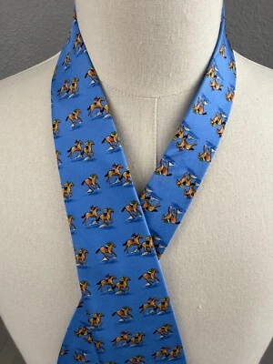 Corbata de cuello Bird Dog Bay 100 % seda Derby carreras de caballos hecha a mano en EE. UU. Foto 1 de 4