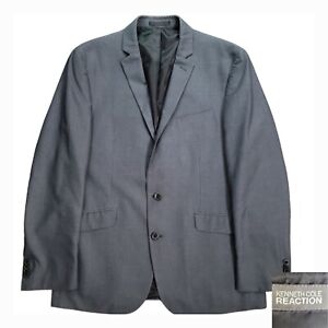 Kenneth Cole Mens Blazer Sport Coat Two Button Casual Jacket 42R Blue Wool Suits