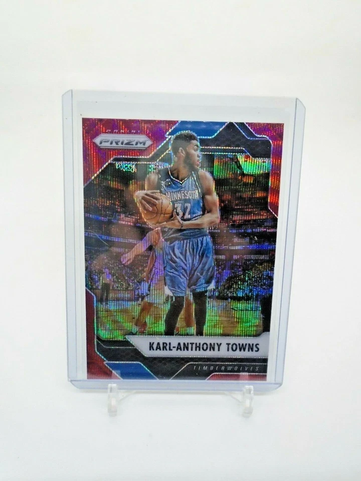 2016-17 PANINI PRIZM #262 KARL-ANTHONY TOWNS RUBY WAVE PRIZM - Image 1 of 2