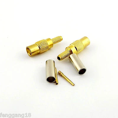 10x MCX Female Jack Crimp For RG174 RG316 LMR100 RG179 RG188 Cable RF Connector - Image 1 of 4