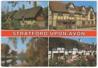 Stratford Upon Avon Multi View Colour Postcard Posted 1988