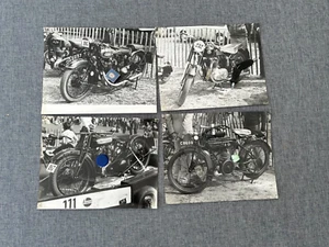 VINTAGE MOTORCYCLE MOTORBIKES PRESS PHOTOS X 8 OVERSIZE 12" X 10" 1970'S - Picture 1 of 2