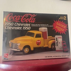 AMT 1997 Coca Cola 1950 Chevrolet Pickup Truck Model Kit Scale 1:25 - Sealed - Picture 1 of 2
