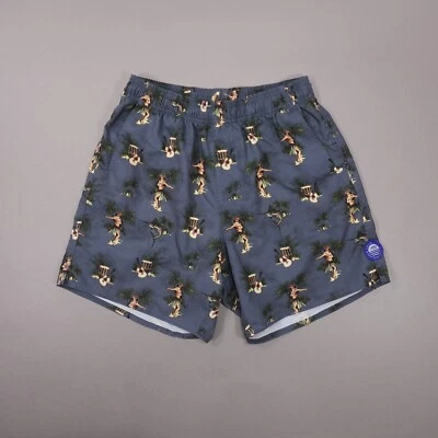 Baúl de natación AFTCO Boat Bar Hula Girl Hawaiano 7" forrado para hombre pequeño gris carbón Foto 1 de 4