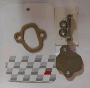KIT DE PLACA DE BLOQUEO DE CALENTADOR DE ESTRANGULADOR AMC V8 ACERO INOXIDABLE CON TORNILLOS ARANDELAS JUNTA - Imagen 1 de 1