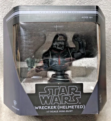 CASCO DE DEMOLICIÓN Clone Wars lote malo busto escala 1:7 Star Wars gigante suave NUEVO Foto 1 de 4