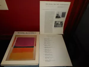 Mark Rothko A RETROSPECTIVE & 148 Works GUGGENHEIM Museum Exhibition Checklist - Foto 1 di 12