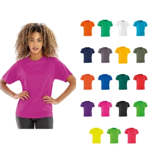 Spiro Men's Performance Aircool Tee S287X - Adults Plain Casual Sports T-Shirt - Picture 1 of 30
