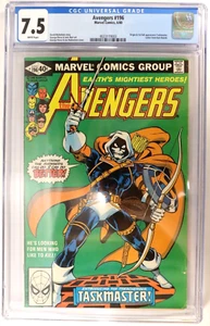 Avengers #196 CGC 7.5 Origin & 1st Appearance Taskmaster Perez Rubinstein WP E6 - Picture 1 of 4
