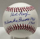 Phil Roof Signed Official Mlb Baseball Auto  W/ "Milwaukee Braves 1961 1964"