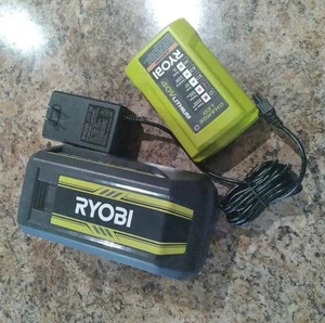 RYOBI 40V Lithium-Ion 4.0Ah Battery and Rapid Charger - Picture 1 of 6