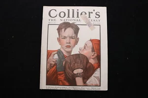 1920 MAY 22 COLLIER'S MAGAZINE - BOYS PLAYING BASEBALL COVER - E 10981 - Picture 1 of 2