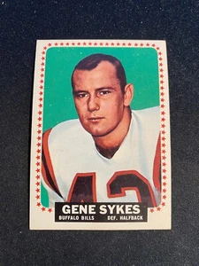 1964 TOPPS FOOTBALL #40 GENE SYKES!! $1 SHIPPING!! - Picture 1 of 2