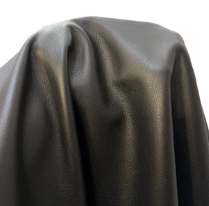 Black Tumble Grain Leather Cowhides for Crafts Upholstery 3oz 20 to 25 ft - Picture 1 of 6