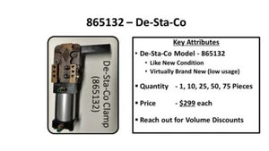 De-Sta-Co Model 865132 - Picture 1 of 8