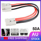 50 Amp Anderson Plug Double Y Adaptor Cable Extension Lead 6mm Battery Connector