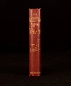 c1880 William Wake & Nathaniel Lardner The Apocryphal New Testament - Imagen 1 de 5