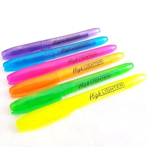 Fluorescent Highlighter Marker Pens Assorted Mult Colours Home Office School Set - Picture 1 of 3
