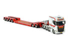 1/50 for WSI for SCANIA S 8X4 LOWLOADER 4 AXLE+DOLLY 2 AXLE for MUD GRONDWERKEN