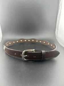 *Nocona Belt Co.* Tooled Leather Kids Belt & Buckle Size 26 Cowboy #N4412002 - Picture 1 of 8